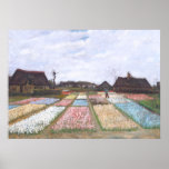 Flower Beds in Holland by Vincent van Gogh Poster<br><div class="desc">Flower Beds in Holland by the Dutch Painter Vincent van Gogh in 1883</div>