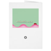 Flower Bee Personalized Cards (Back)