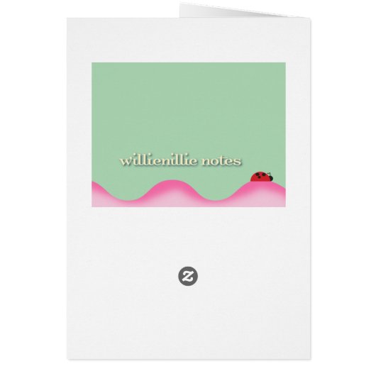 Flower Bee Personalized Cards (Back)