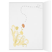 Flower Bee Personalized Cards (Inside (Left))
