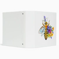 Flower bee with wild plants