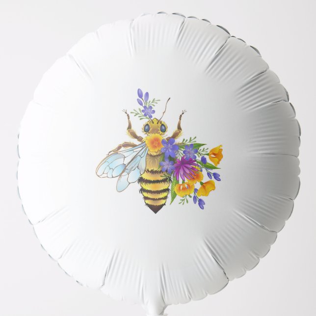 Flower bee with wild plants balloon (Front)