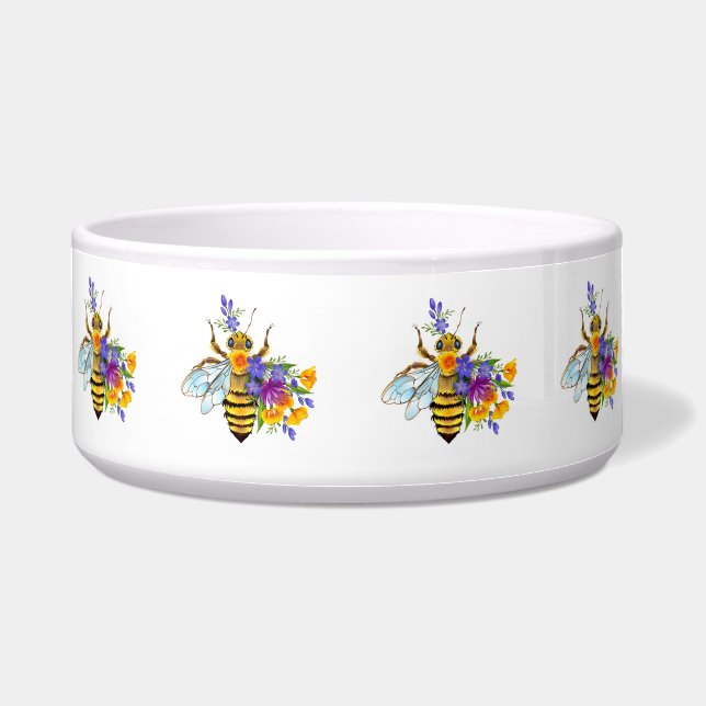 Flower bee with wild plants bowl (Front)