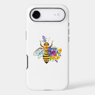 Flower bee with wild plants iPhone 17 air case