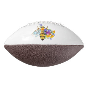 Flower bee with wild plants football