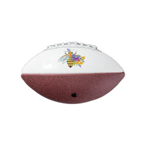 Flower bee with wild plants football