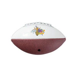 Flower bee with wild plants football