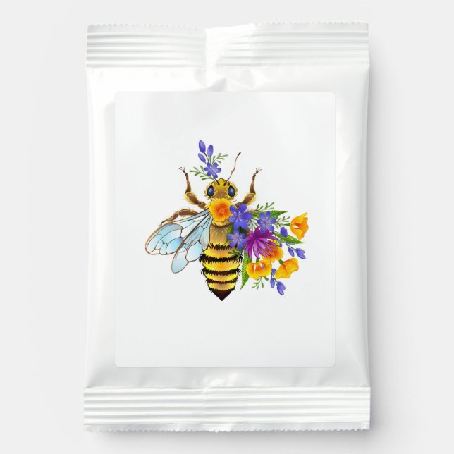 Flower bee with wild plants hot chocolate drink mix (Front)