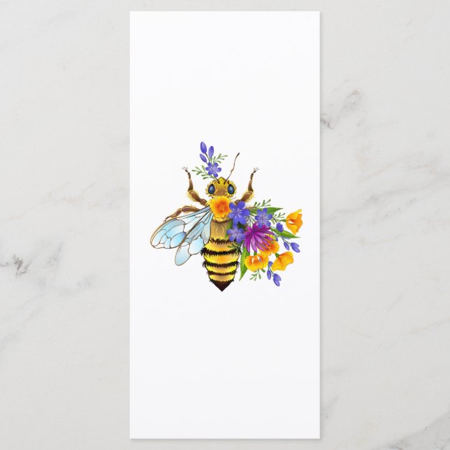 Flower bee with wild plants menu (Front)