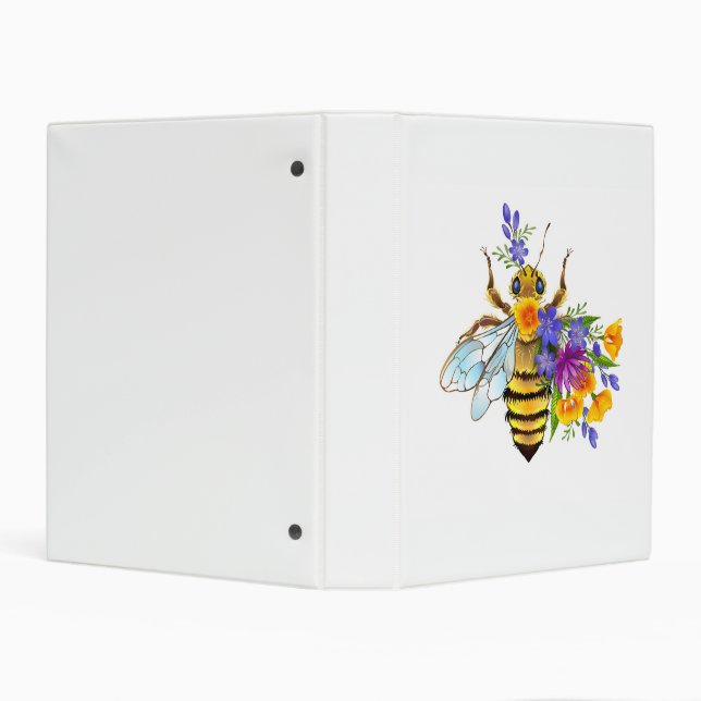 Flower bee with wild plants mini binder (Background)