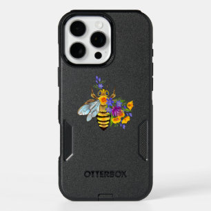 Flower bee with wild plants iPhone 16 pro max case