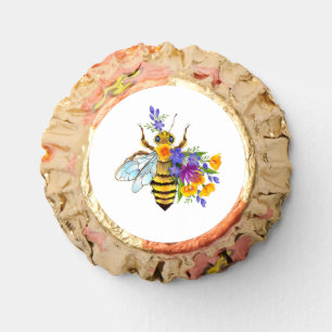 Flower bee with wild plants reese's peanut butter cups