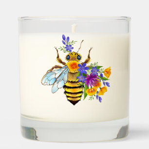 Flower bee with wild plants scented candle