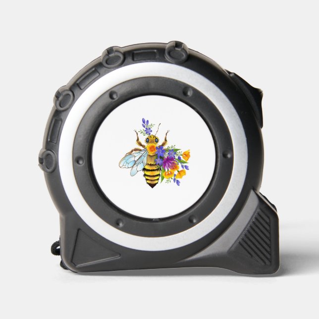 Flower bee with wild plants tape measure (Front)