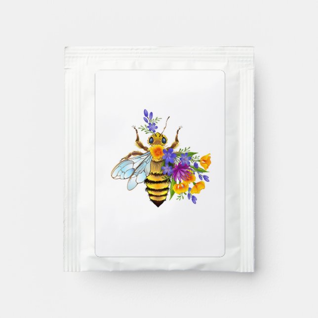 Flower bee with wild plants tea bag drink mix (Front)