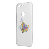 Flower bee with wild plants uncommon google pixel case (Back/Left)