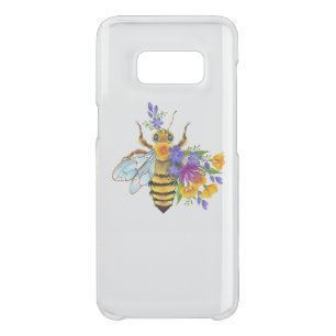 Flower bee with wild plants uncommon samsung galaxy s8 case