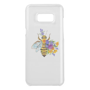 Flower bee with wild plants uncommon samsung galaxy s8+ case