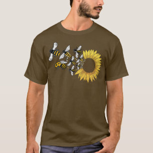 Flower Bees Sunflower Premium T-Shirt