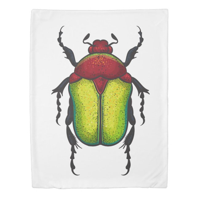 Flower beetle duvet cover (Front)