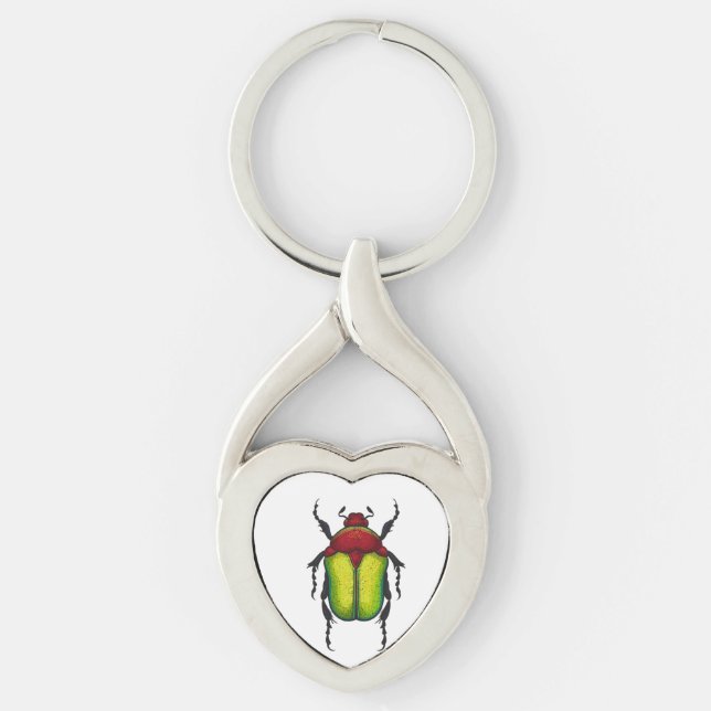Flower beetle keychain (Front)