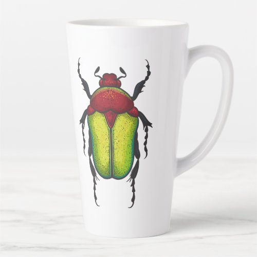 Flower beetle latte mug