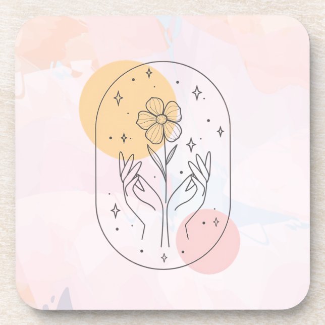 Flower Beverage Coaster (Front)