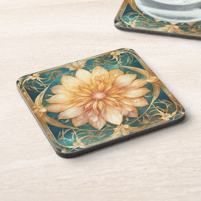 Flower Beverage Coaster (Left Side)