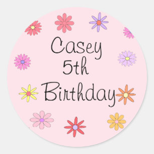 Flower Birthday Sticker