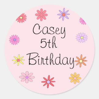 Flower Birthday Sticker