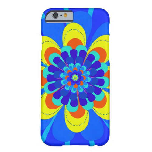 Flower Bloom Blue Barely There iPhone 6 Case