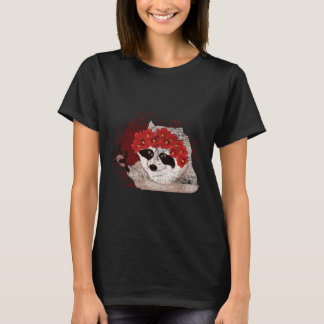 Flower Blossom Forest Animal Trash Panda Floral Ra T-Shirt