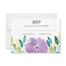 Flower Blossom RSVP Card