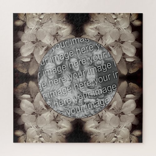 Flower Blossoms Abstract Add Your Photo Jigsaw Puzzle