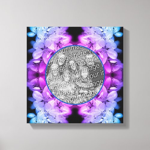 Flower Blossoms Tinted Create Your Own Photo Canvas Print