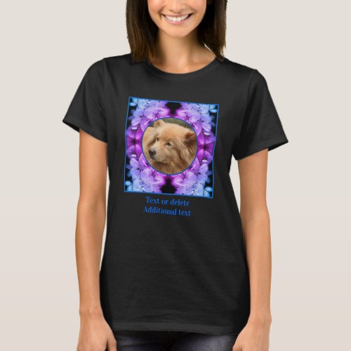 Flower Blossoms Tinted Create Your Own Photo T_Shirt