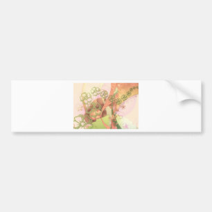 Flower Blossoms Vines  Love Destiny Art Digital Bumper Sticker