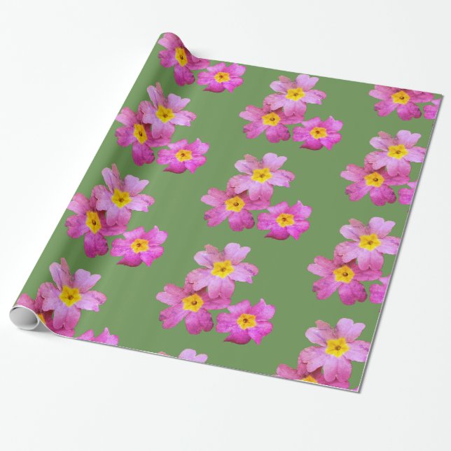Flower Blossoms  Wrapping Paper (Unrolled)