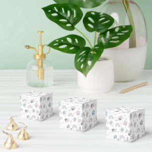 Flower Boho Seamless Pattern Favor Boxes