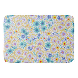 flower bomb2 bath mat