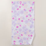 flower bomb 5 beach towel