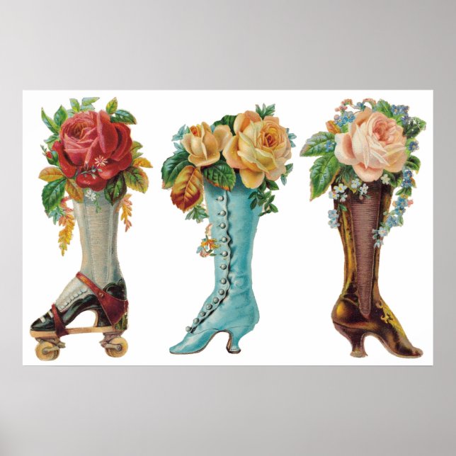 Flower Boots Customizable Poster (Front)