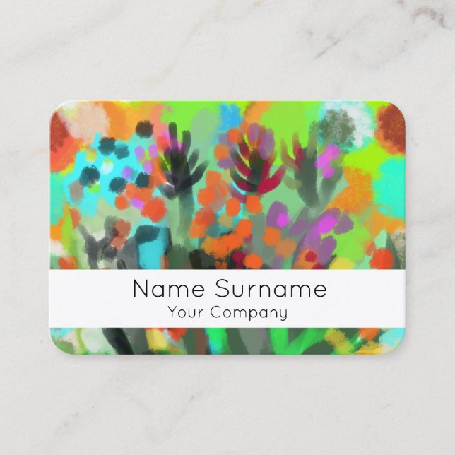 Flower boquet business card (Front)