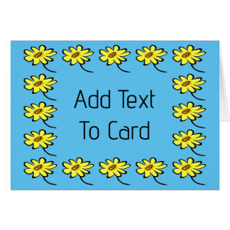 Flower border cards
