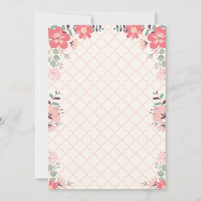 flower border invitation (Front)