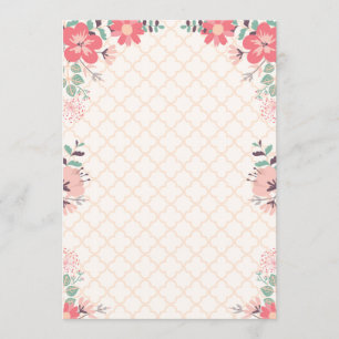 flower border invitation
