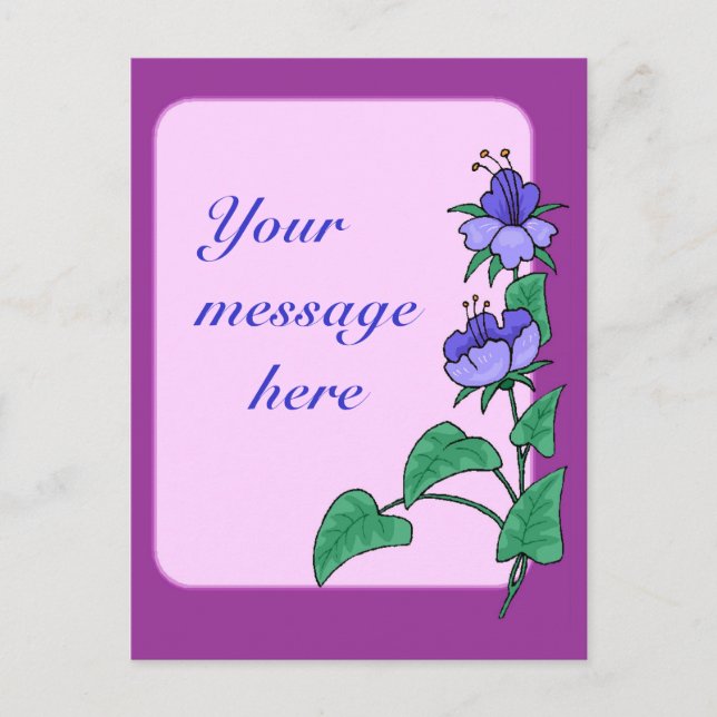 Flower Border Postcard (Front)