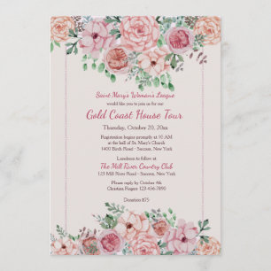 Flower Borders Invitation