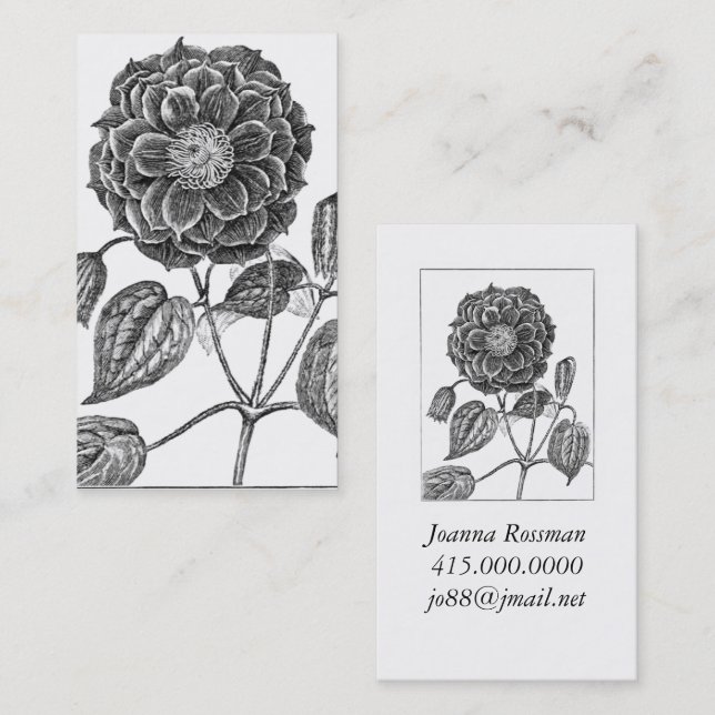 Flower Botanical Business Card (Front/Back)