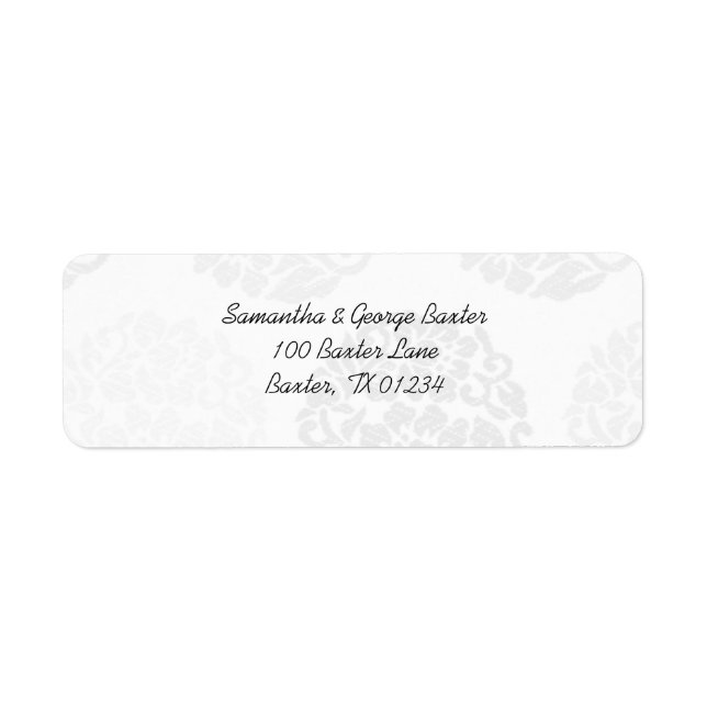 Flower Bouquet Address Label Stickers (Front)